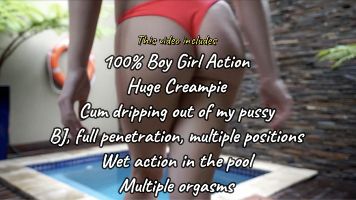 leaked Bareback CREAMPIE BOY GIRL pool scene thumbnail