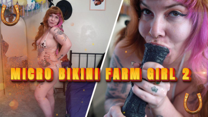Delphoxi:Micro Bikini Farm Girl Loves Massive Cock 2