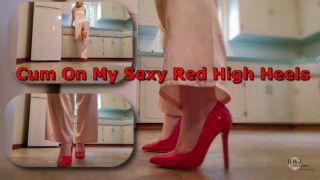 [481.82 MB] - Cum on my sexy red heels - HotWifeJolee