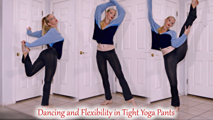 Dancing Flexibility in Tight Yoga Pants Misha Mystique