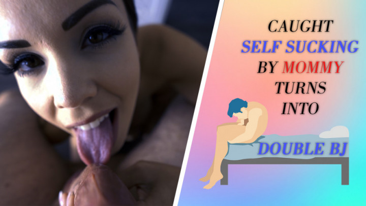leaked CAUGHT SELF SUCKING BY MOMMY TURNS INTO DOUBLE BJ video thumbnail