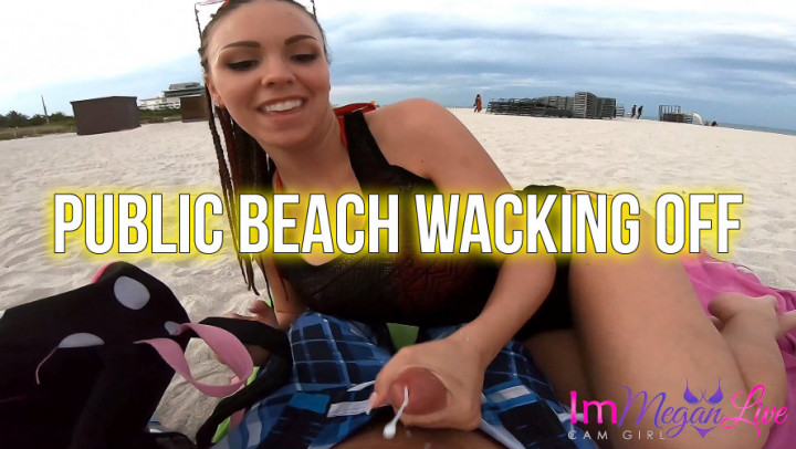 Public Beach Wacking Off