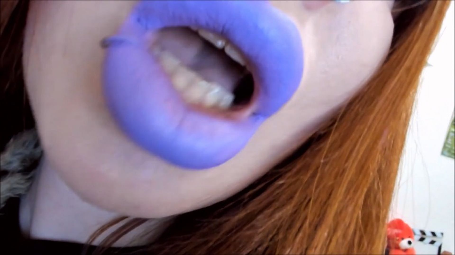 leaked Lipstick fetish, lip fetish, face fetish, fur, bush thumbnail