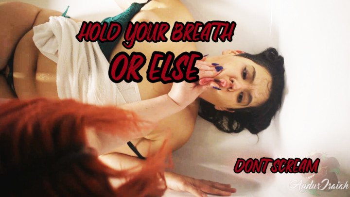BBW BDSM Bathtub Punishment Breath Play Audus Isaiah