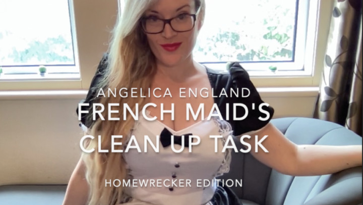 AngelicaEngland:French Maid's Clean Up Task-Homewreck edition