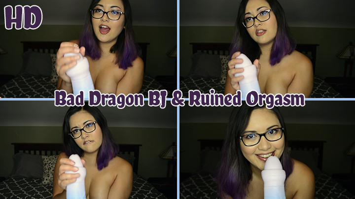 HD Bad Dragon BJ and Ruined Orgasm ManicMomo