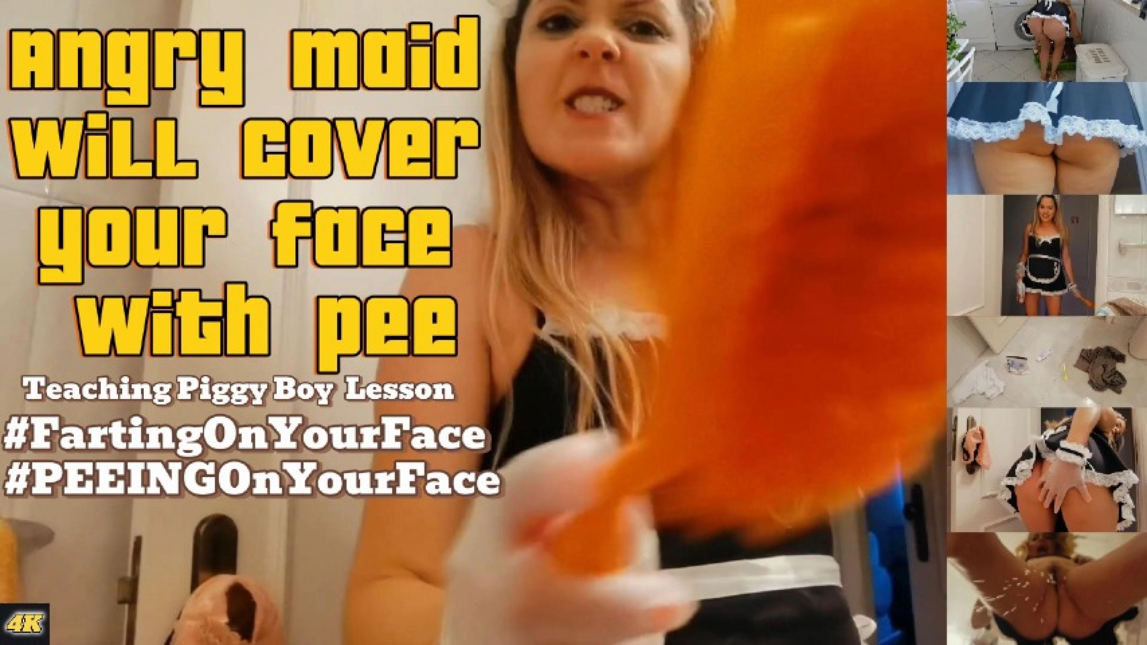 Anna Jones:Angry Maid Will cover your face with pee 4K