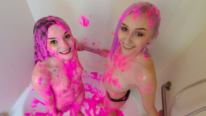 MessyHot - Adore and Daisy blacklight slime time - ManyVids