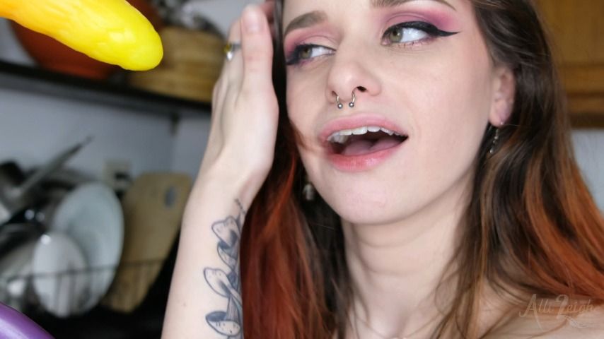 Kitchen Slut Sucks and Fucks Cock